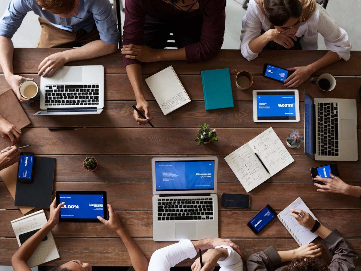 Business Solutions Group advisors collaborating with a client